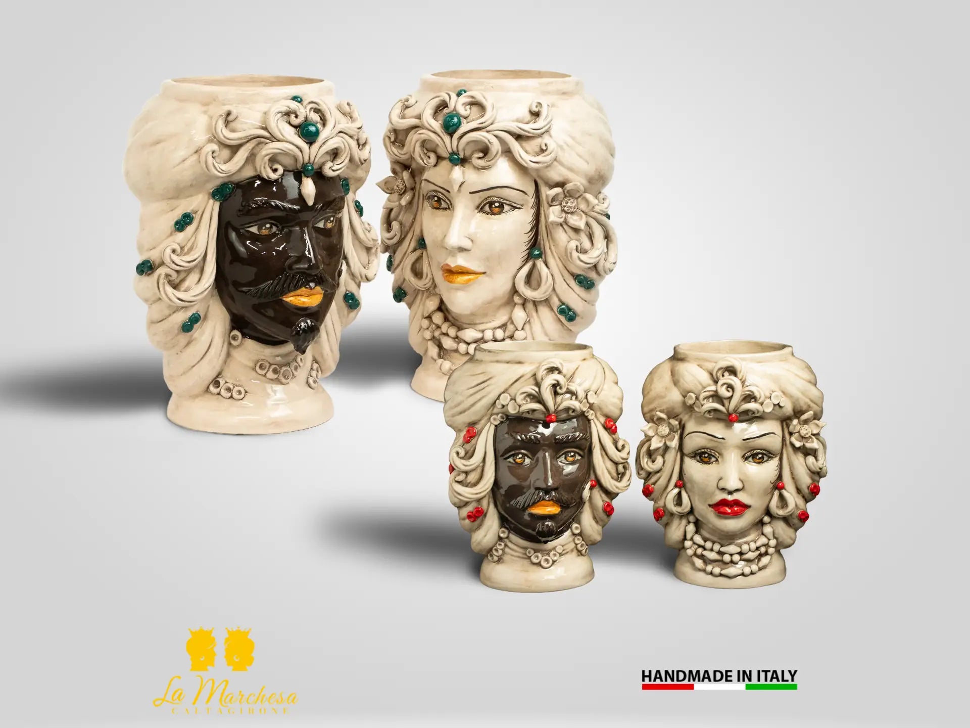 ceramiche di caltagirone teste di moro