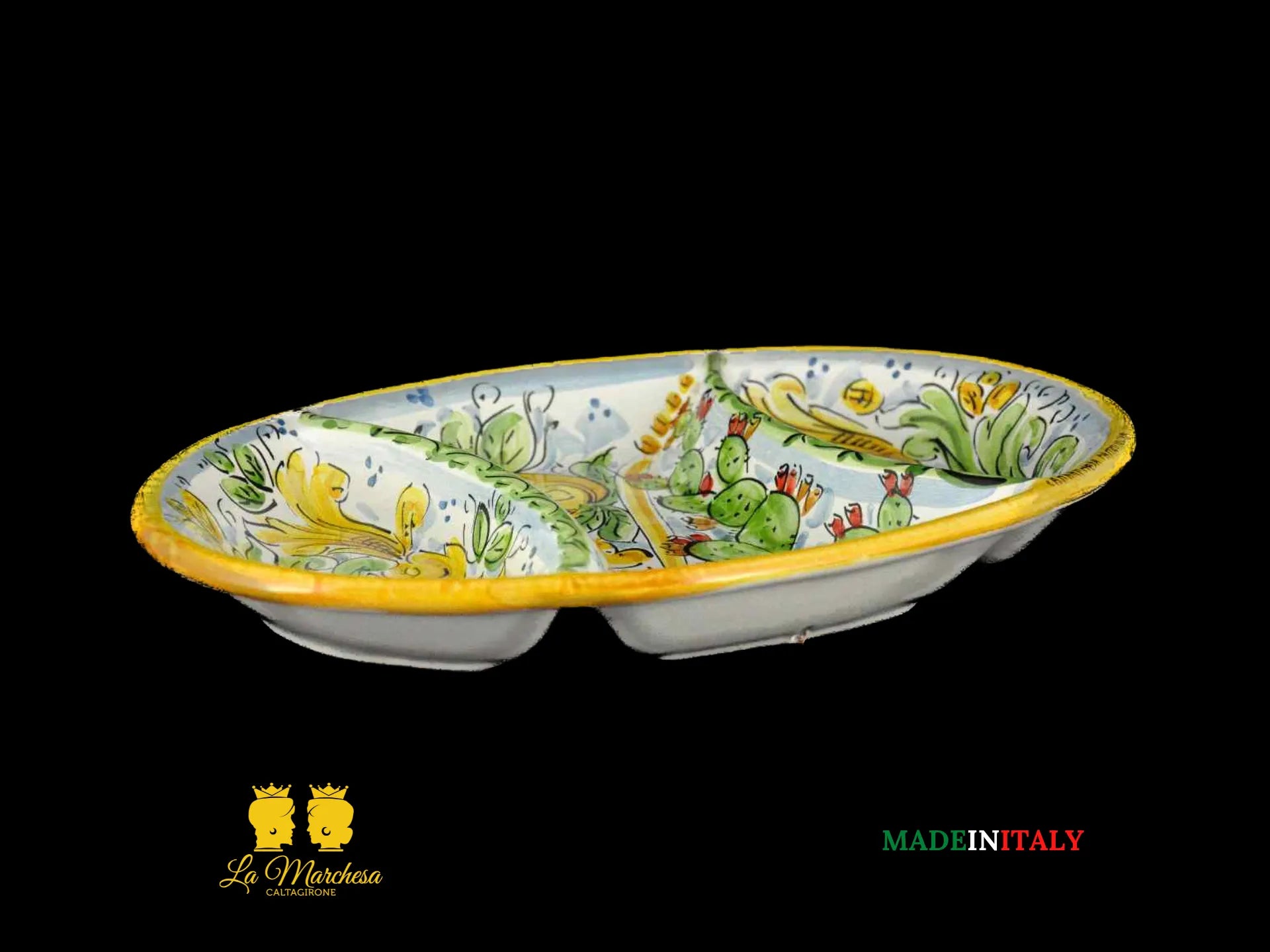 Elegante Antipastiera Ceramica di Caltagirone