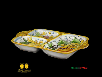 Elegante Antipastiera Ceramica di Caltagirone