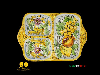 Elegante Antipastiera Ceramica di Caltagirone