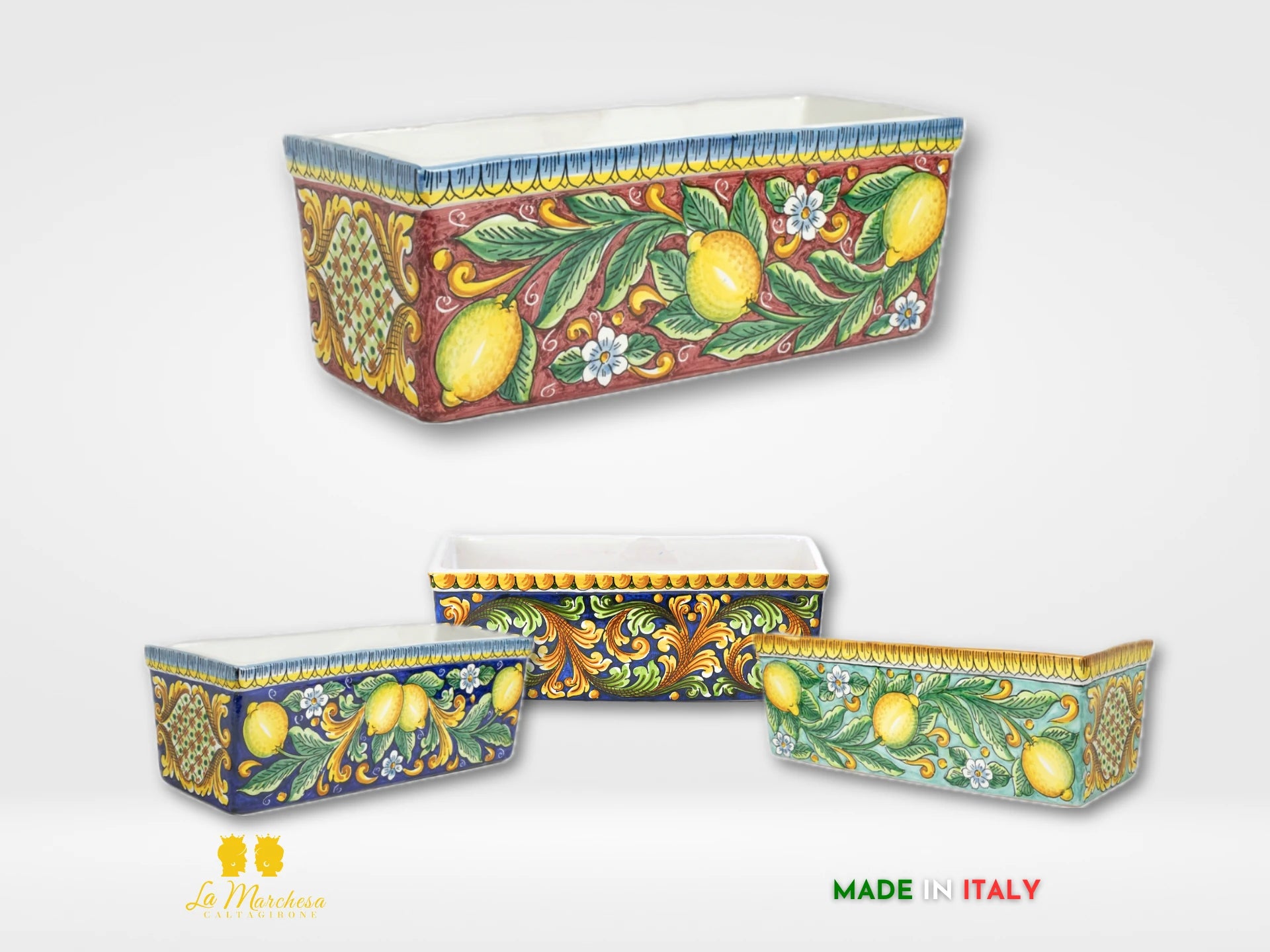 Fioriera, ceramica, fioriera decorativa, rotonda, motivo Fioriera, ceramica, fioriera decorativa, rotonda, motivo