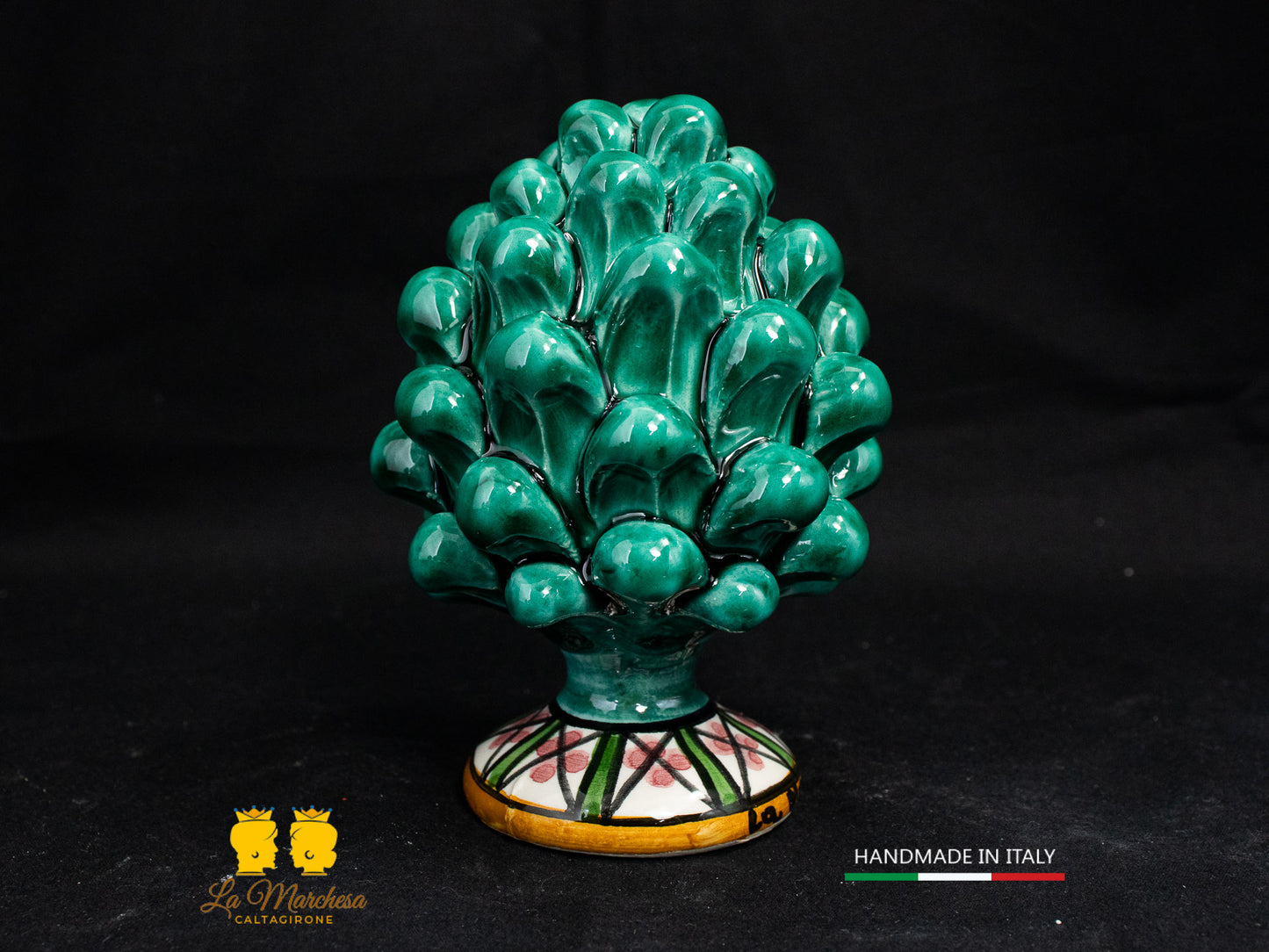 Pigna Siciliana Ceramica di Caltagirone vari colori 11cm