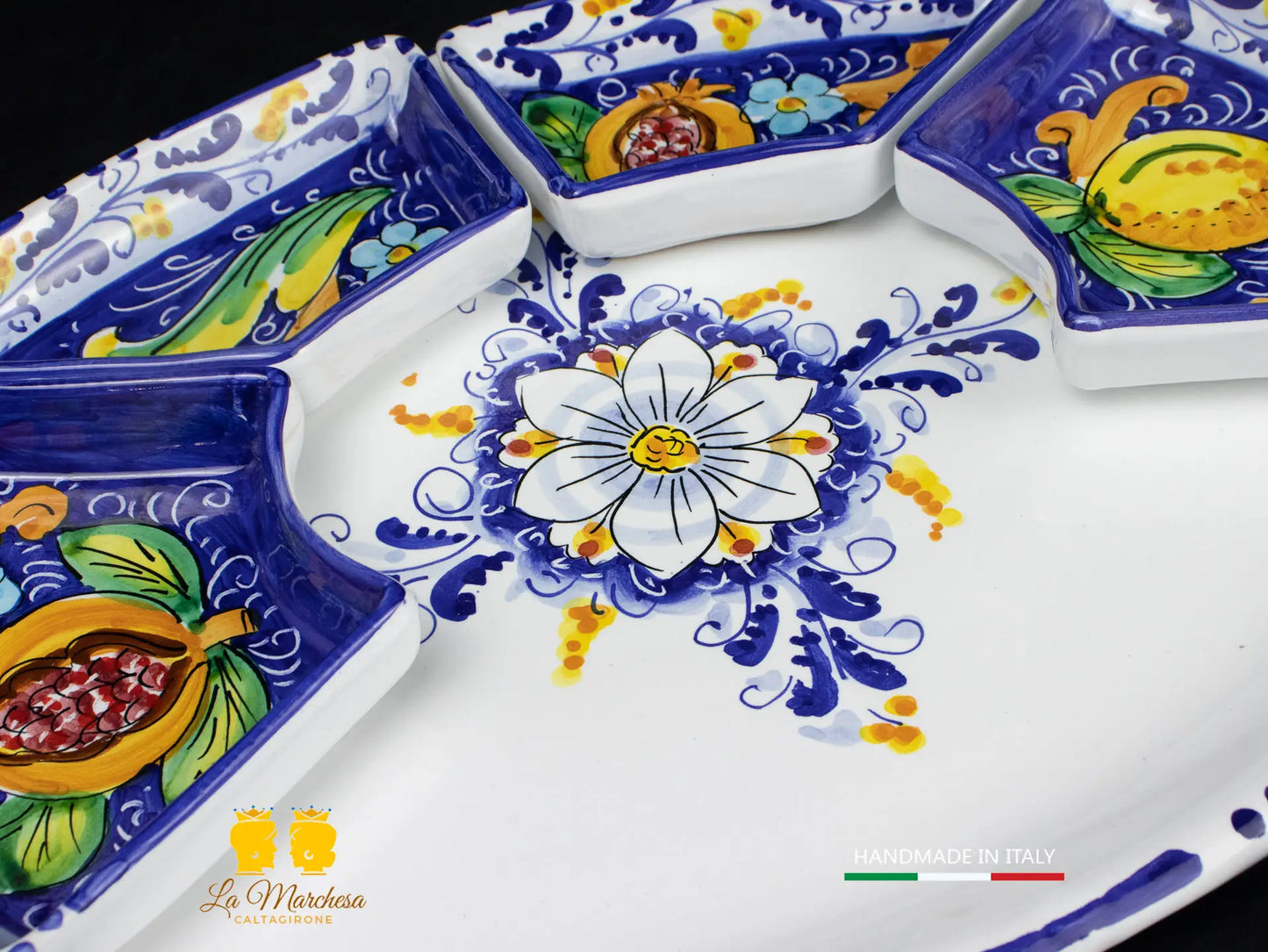 Set Antipastiera cena fredda in Ceramica di Caltagirone - Vari Modelli