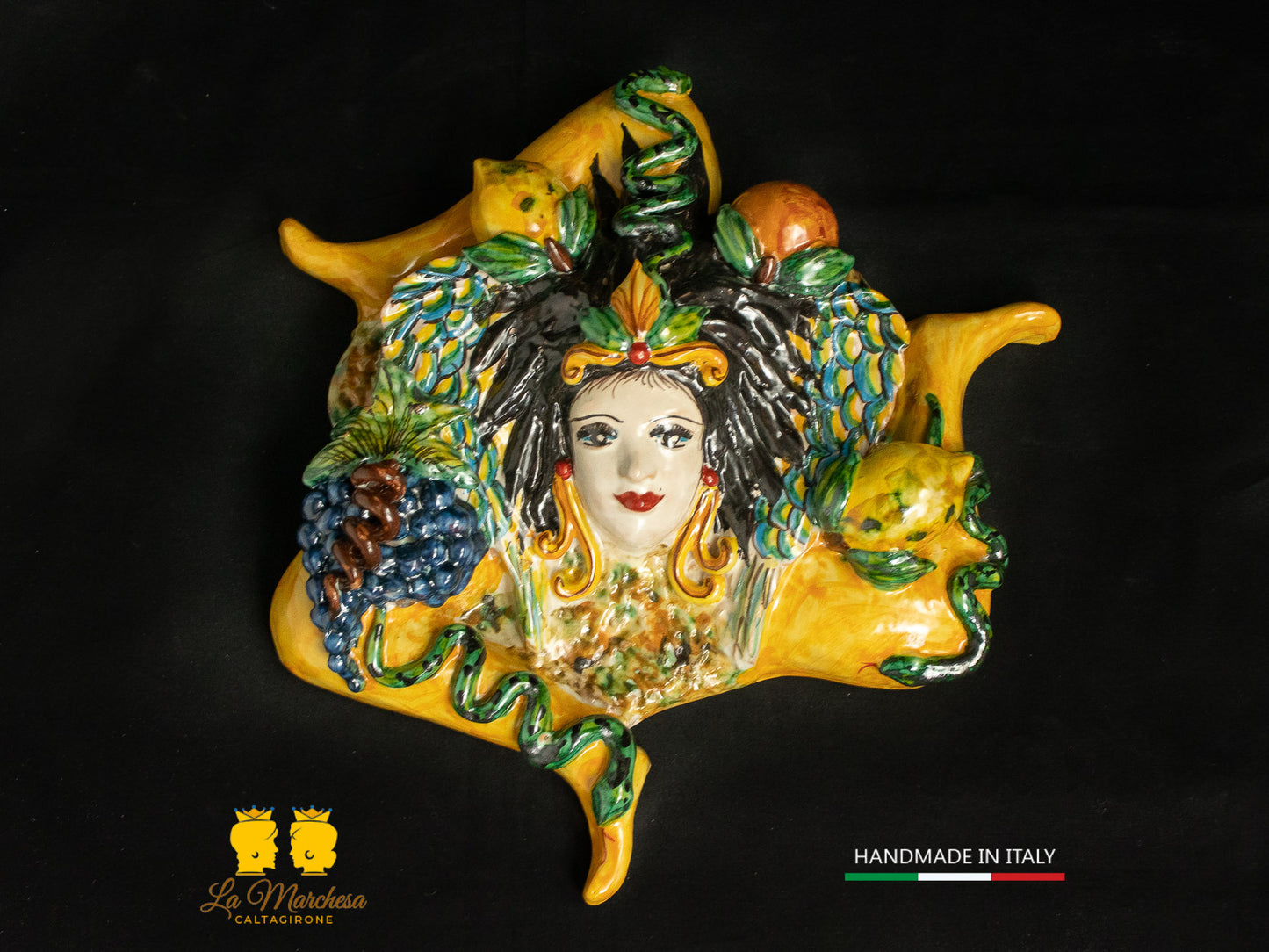 Trinacria Ceramica Caltagirone frutta 27cm