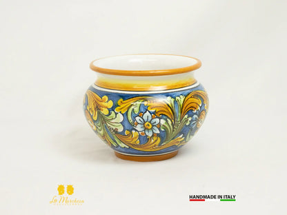 Portavaso in Ceramica di Caltagirone 15cm - Vari decori